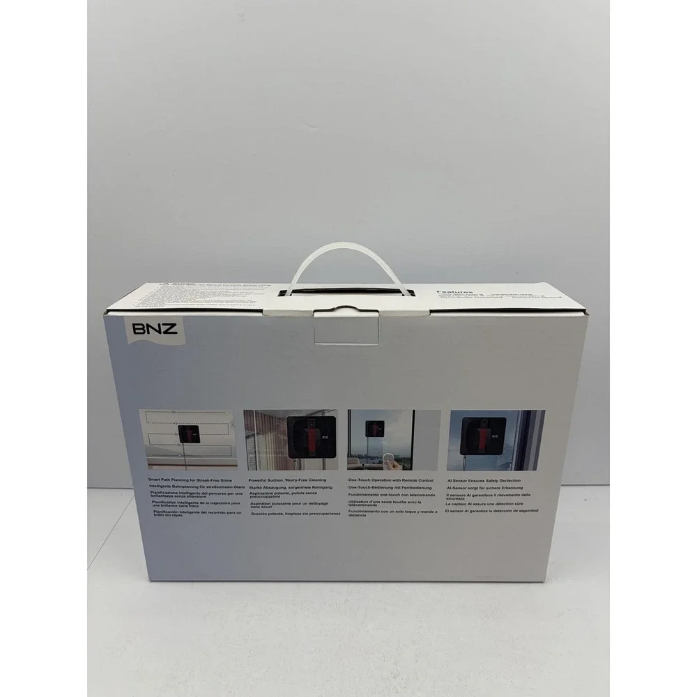 BNZ Nexus Ultra Window Cleaning Robot Dual Spray Glass Cleaner Auto Black